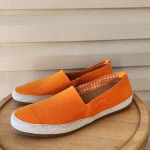 Mulo men's orange loafers